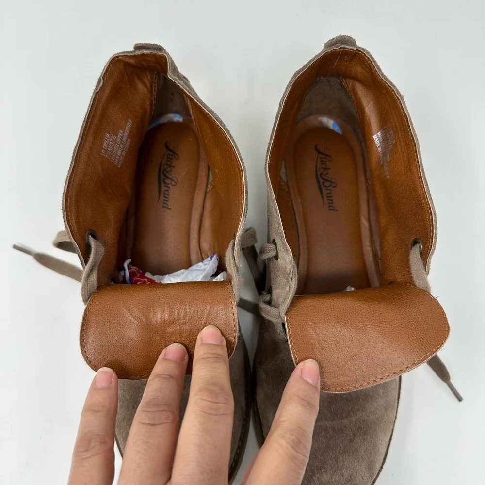 Lucky Brand | Desert Suede Lace Up Chukka Booties